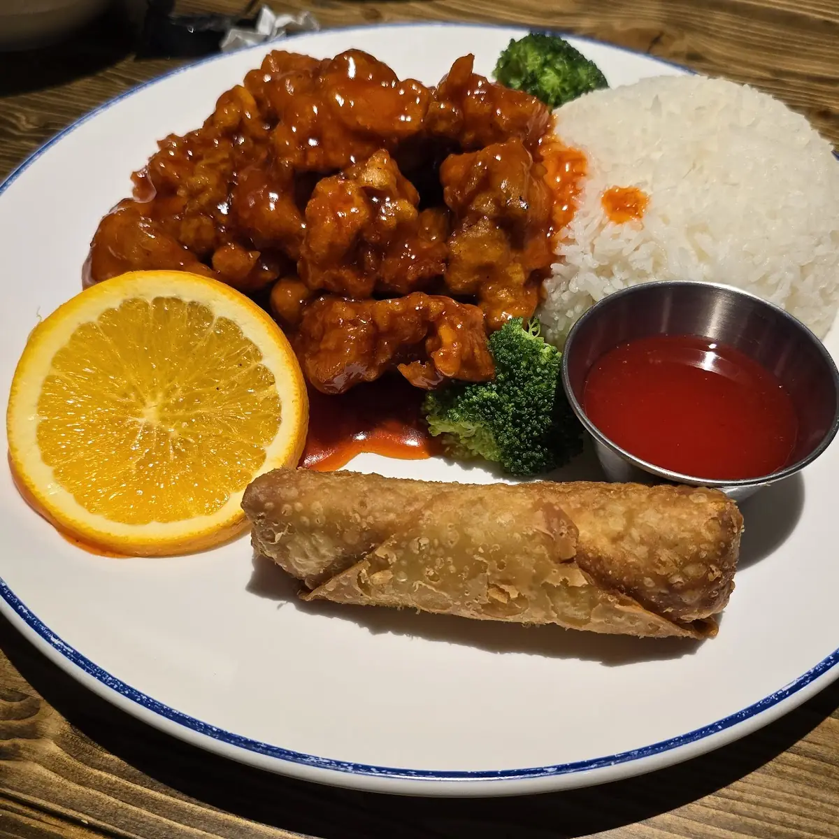 orange chicken lunch 陈皮鸡 套餐